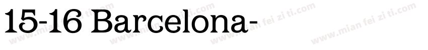 15-16 Barcelona字体转换
